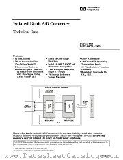 HCPL-7870 datasheet pdf Agilent (Hewlett-Packard)