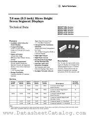 HDSP-7402-00000 datasheet pdf Agilent (Hewlett-Packard)