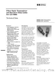 HFBR-2115T datasheet pdf Agilent (Hewlett-Packard)