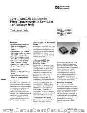 HFBR-5107 datasheet pdf Agilent (Hewlett-Packard)