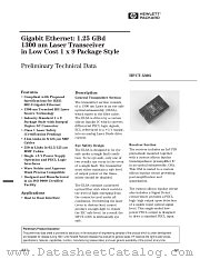 HFCT-5305 datasheet pdf Agilent (Hewlett-Packard)