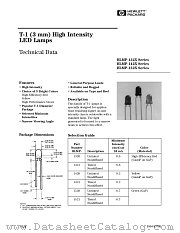 HLMP-132X datasheet pdf Agilent (Hewlett-Packard)