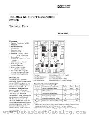 HMMC-2027 datasheet pdf Agilent (Hewlett-Packard)