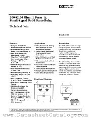HSSR-8200 datasheet pdf Agilent (Hewlett-Packard)