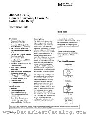 HSSR-8400 datasheet pdf Agilent (Hewlett-Packard)