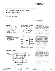 MGA-86563-BLK datasheet pdf Agilent (Hewlett-Packard)