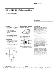 MGA-82563-TR1 datasheet pdf Agilent (Hewlett-Packard)