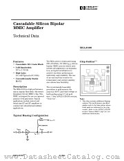 MSA-0100 datasheet pdf Agilent (Hewlett-Packard)