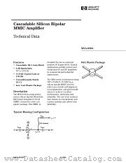 MSA-0204 datasheet pdf Agilent (Hewlett-Packard)
