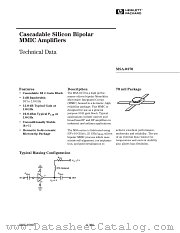 MSA-0370 datasheet pdf Agilent (Hewlett-Packard)