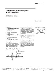 MSA-0385 datasheet pdf Agilent (Hewlett-Packard)