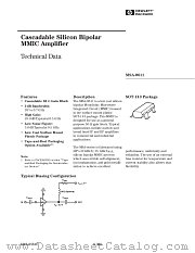 MSA-0611 datasheet pdf Agilent (Hewlett-Packard)