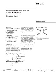 MSA-0635 datasheet pdf Agilent (Hewlett-Packard)