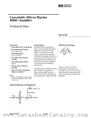 MSA-0786-TR1 datasheet pdf Agilent (Hewlett-Packard)