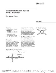 MSA-0885 datasheet pdf Agilent (Hewlett-Packard)