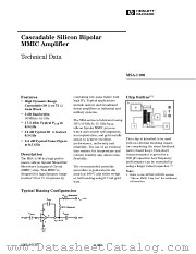 MSA-1100 datasheet pdf Agilent (Hewlett-Packard)