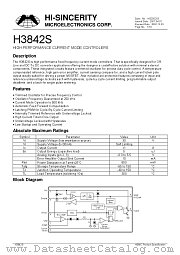 H3842S datasheet pdf Hi-Sincerity Microelectronics