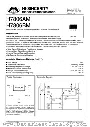 H7806BM datasheet pdf Hi-Sincerity Microelectronics
