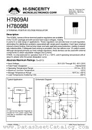 H7809AI datasheet pdf Hi-Sincerity Microelectronics