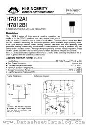 H7812AI datasheet pdf Hi-Sincerity Microelectronics