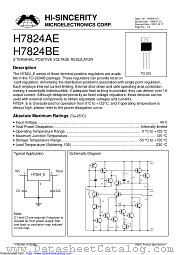 H7824AE datasheet pdf Hi-Sincerity Microelectronics