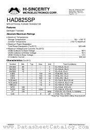 HAD825SP datasheet pdf Hi-Sincerity Microelectronics