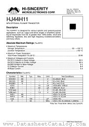 HJ44H11 datasheet pdf Hi-Sincerity Microelectronics