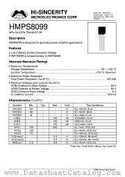 HMPS8099 datasheet pdf Hi-Sincerity Microelectronics