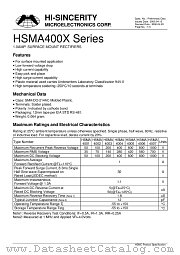 HSMA4006 datasheet pdf Hi-Sincerity Microelectronics