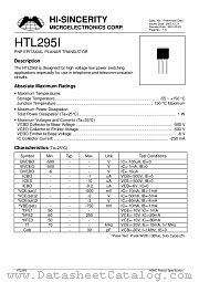 HTL295I datasheet pdf Hi-Sincerity Microelectronics