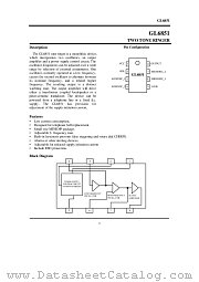 GL6851 datasheet pdf Hynix Semiconductor