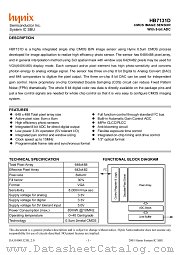 HB7131D datasheet pdf Hynix Semiconductor