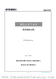 HL15703 datasheet pdf Hynix Semiconductor