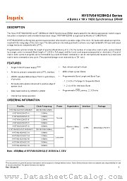 HY57V641620HGLT-8I datasheet pdf Hynix Semiconductor