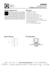 ICS8304 datasheet pdf Integrated Circuit Solution Inc