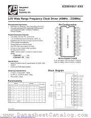 ICS95V857AGLF-T datasheet pdf Integrated Circuit Solution Inc