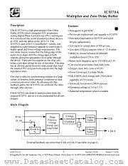 ICS570M datasheet pdf Integrated Circuit Systems