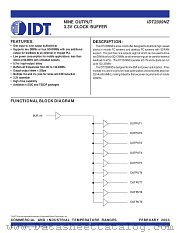IDT2309NZ datasheet pdf IDT