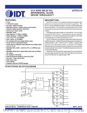 IDT5T2110 datasheet pdf IDT