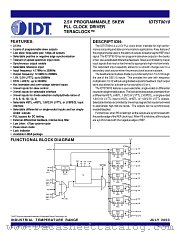 IDT5T9010 datasheet pdf IDT