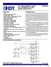 IDT5T9110 datasheet pdf IDT