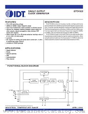 IDT5V926 datasheet pdf IDT