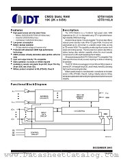 IDT6116 datasheet pdf IDT