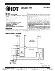 IDT61298 datasheet pdf IDT