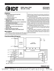 IDT6168 datasheet pdf IDT