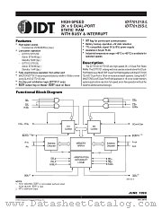IDT70121 datasheet pdf IDT