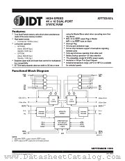 IDT7034 datasheet pdf IDT