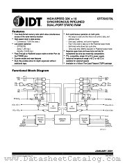 IDT709379 datasheet pdf IDT