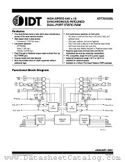 IDT709389 datasheet pdf IDT
