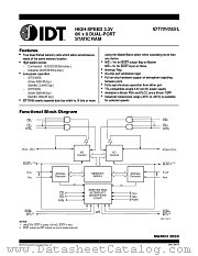 IDT70V05 datasheet pdf IDT